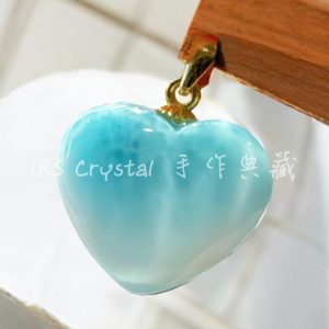 K224海紋石愛心吊墜