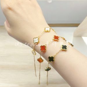 S008純銀雅寶手鍊（白/黑/紅）