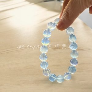 K398高品螢光碎冰海藍寶